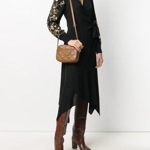 Tory Burch Fleming soft camera bag  Moose $511